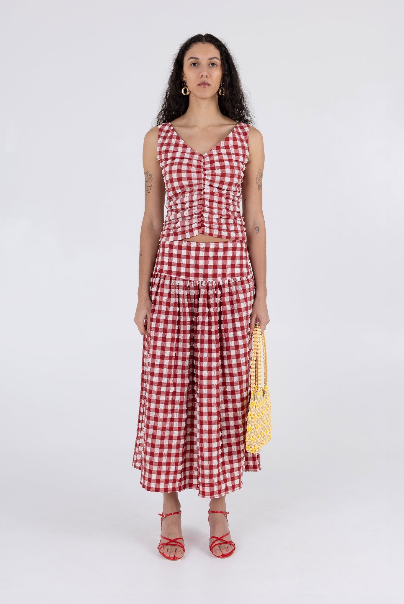 WRAY - Isabella Top - Lipstick Check -