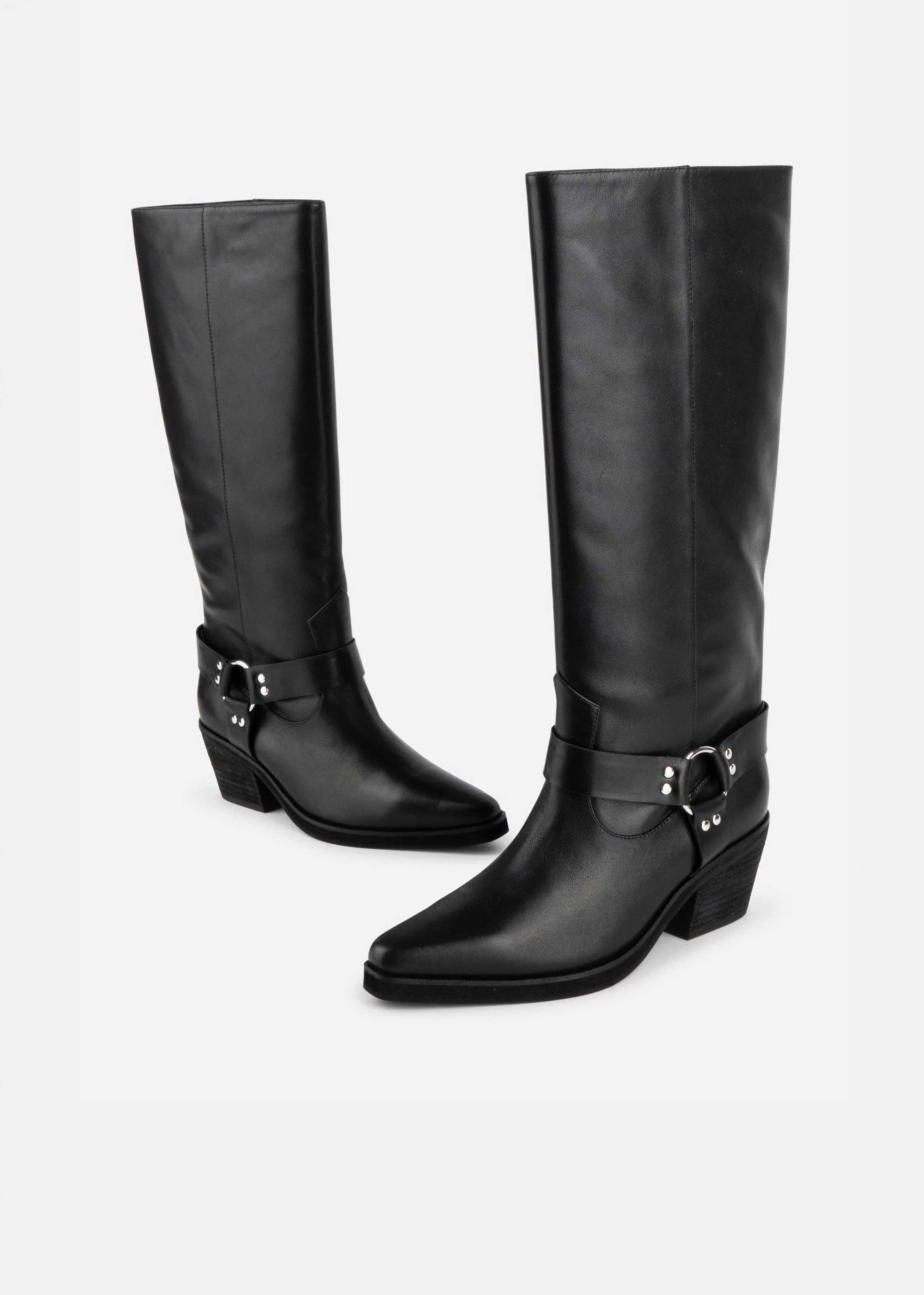 Josephine Knee High Biker Boot