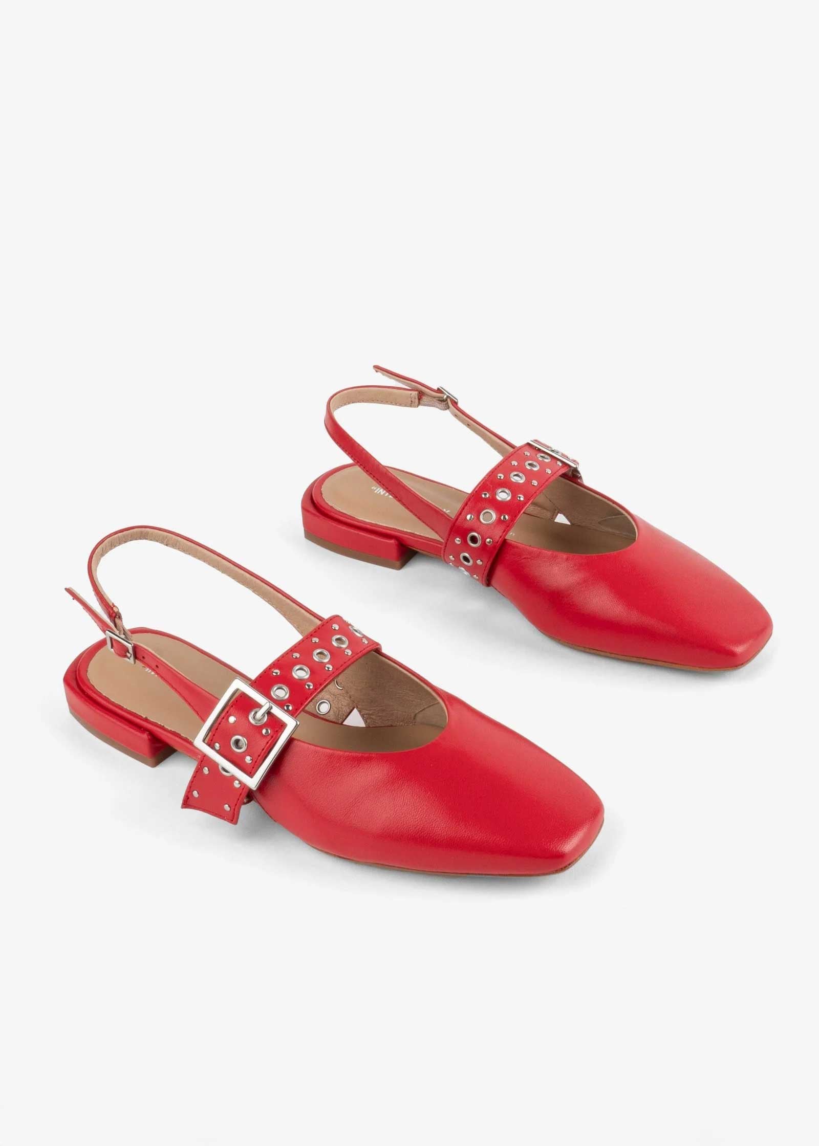 Intentionally Blank - Pearl Slingback Natural Sole Ballet Flat -