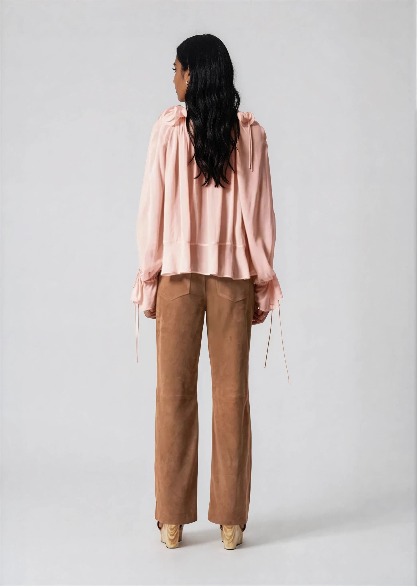 & Other Stories - Melissa Suede Trousers - Brown -