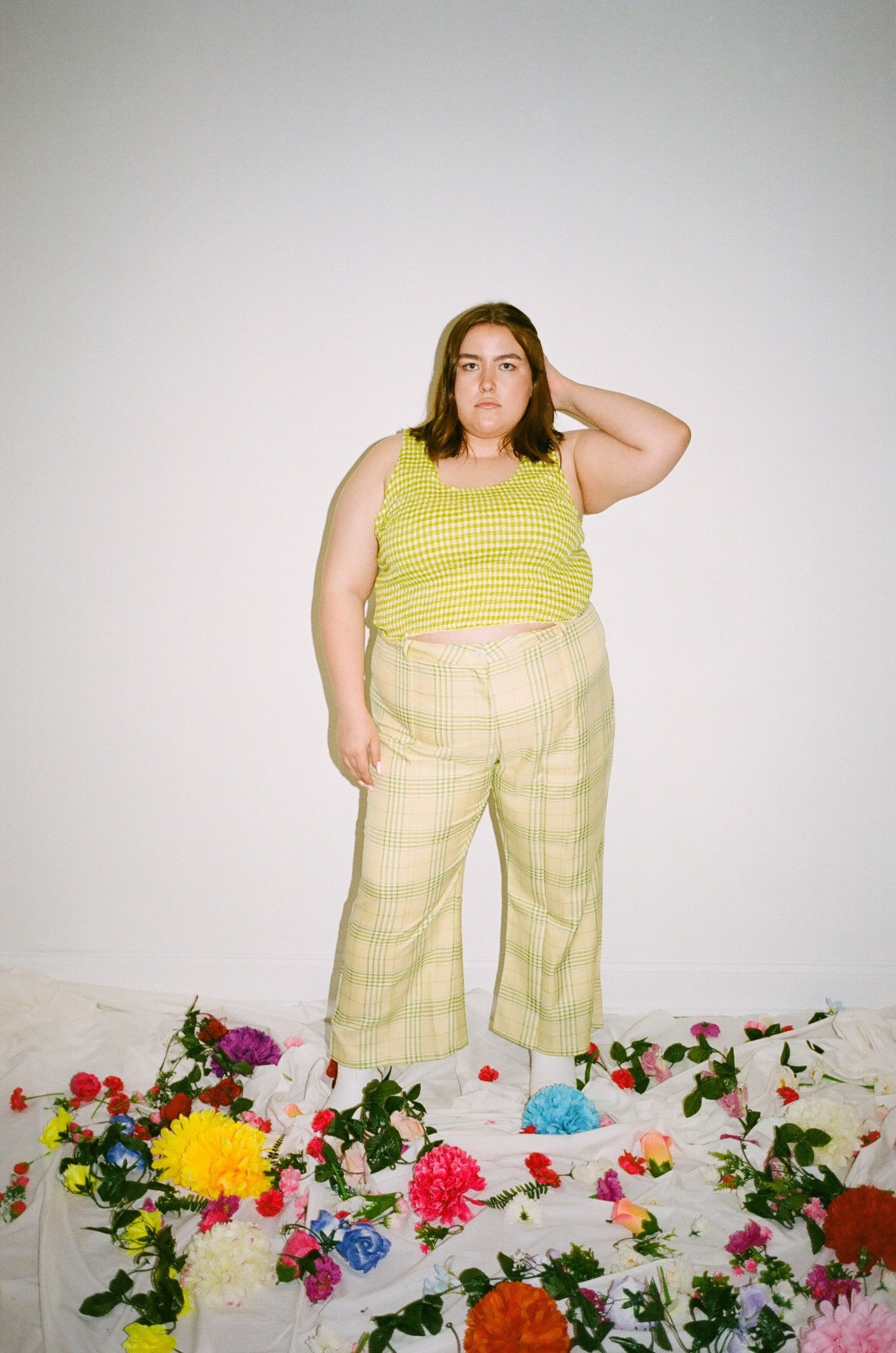 WRAY - Travis Pant – Avocado Plaid -