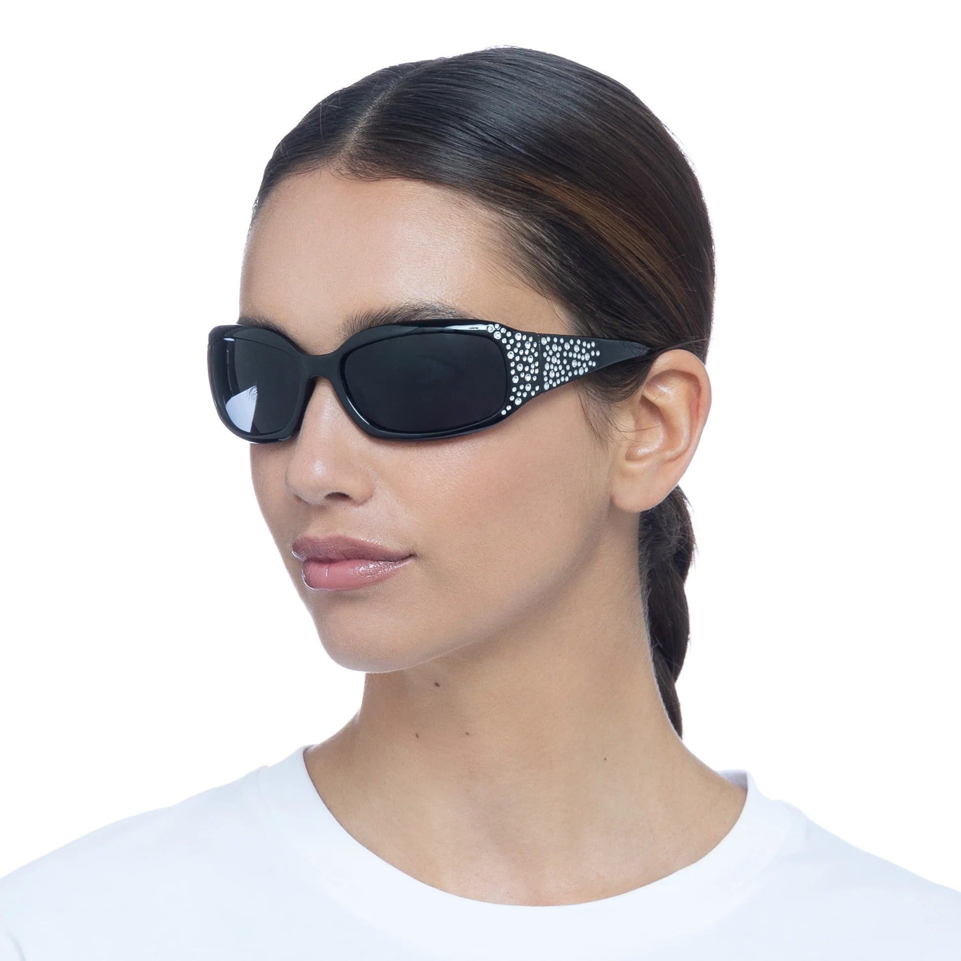 Aire - Vesta Sunglasses - Black Bedazzle -