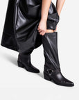 Intentionally Blank - Josephine Knee High Biker Boot -