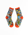 Sock Candy - La Dolce Vita Black Sheer Crew Sock -