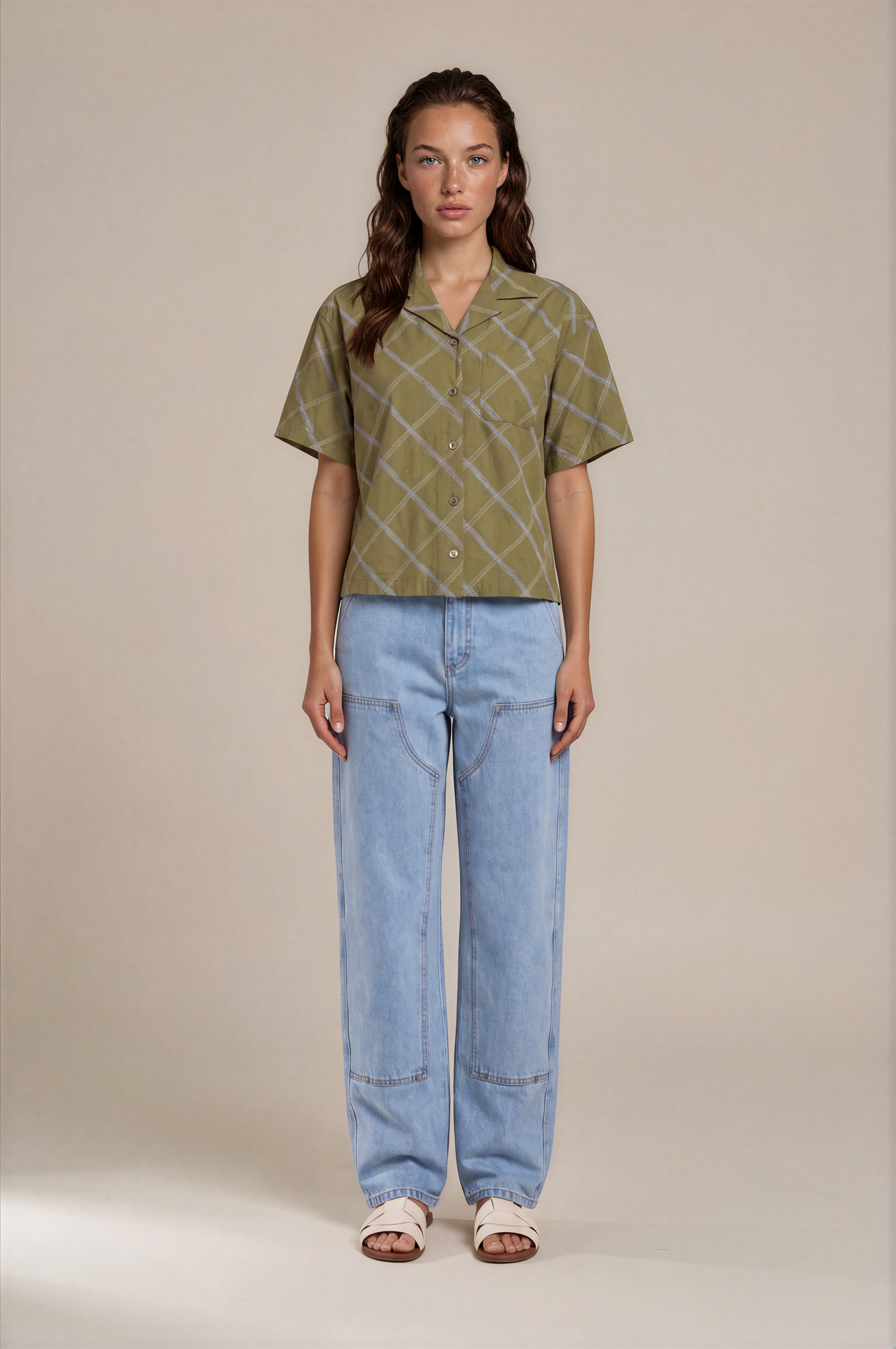 Obey - Leah III Baggy Denim - Cirrus Wash -