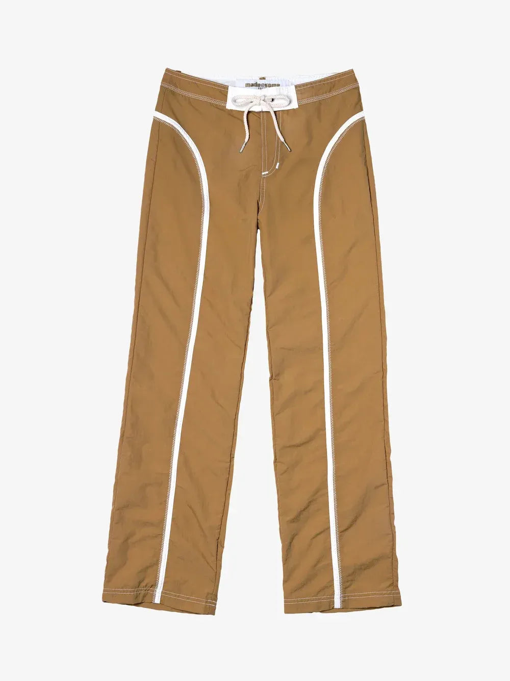 Made Some - Made Some Nylon Pants - Khaki/White -