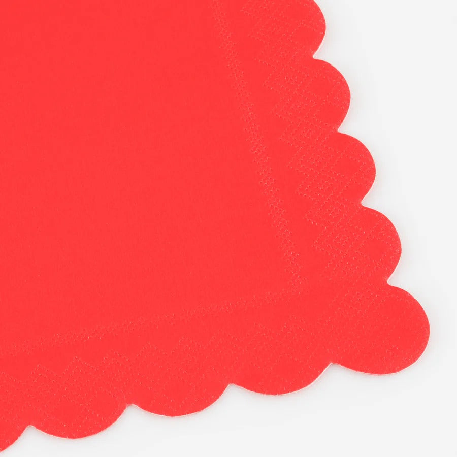 Meri Meri - Berry Red Large Napkins -