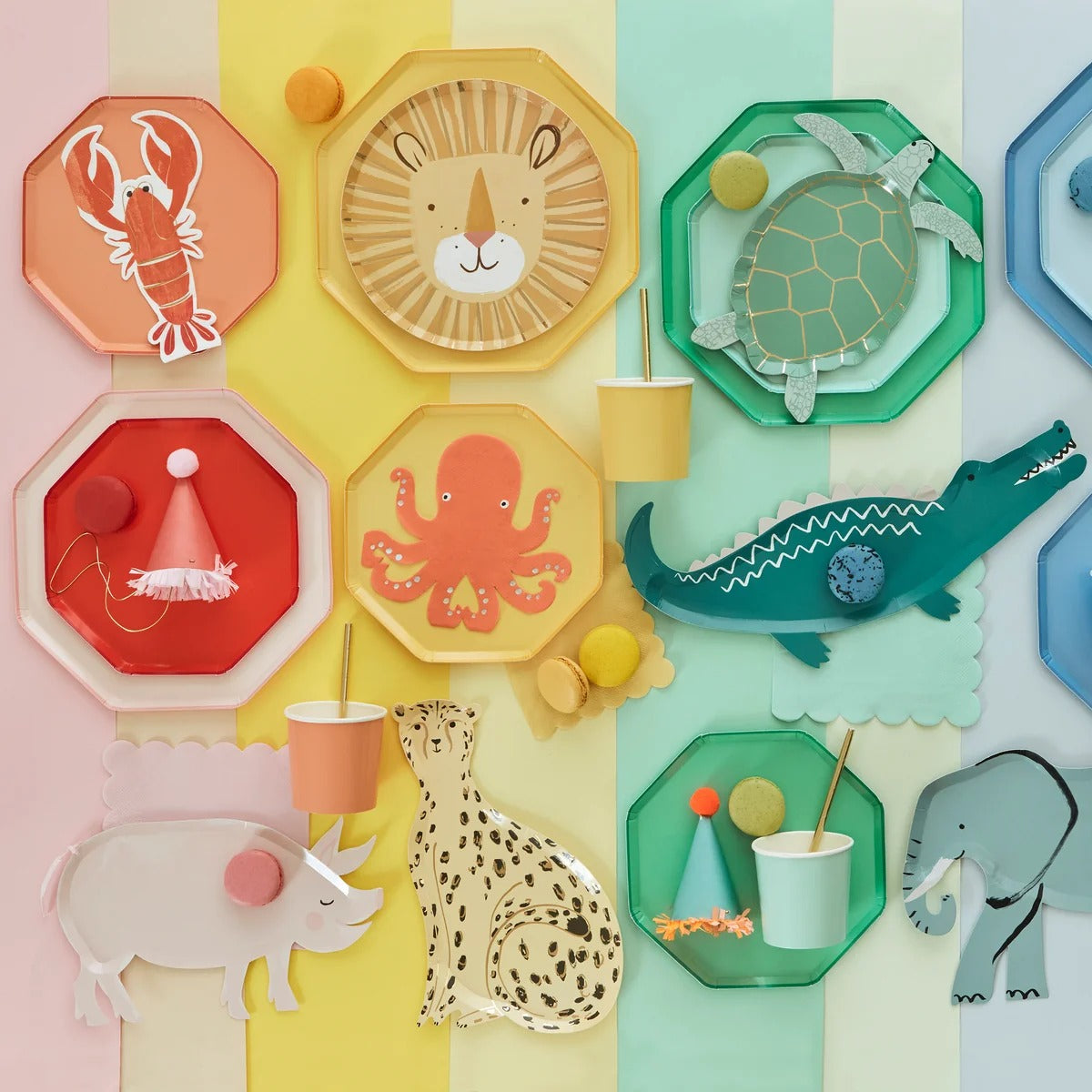 Meri Meri - Papaya Side Plates -