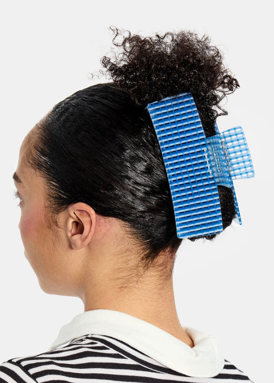 Jumbo Box Claw - Blue Lattice