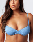 Serei Swim - Kiri Top - Textured Blue -
