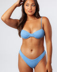 Serei Swim - Kiri Top - Textured Blue -