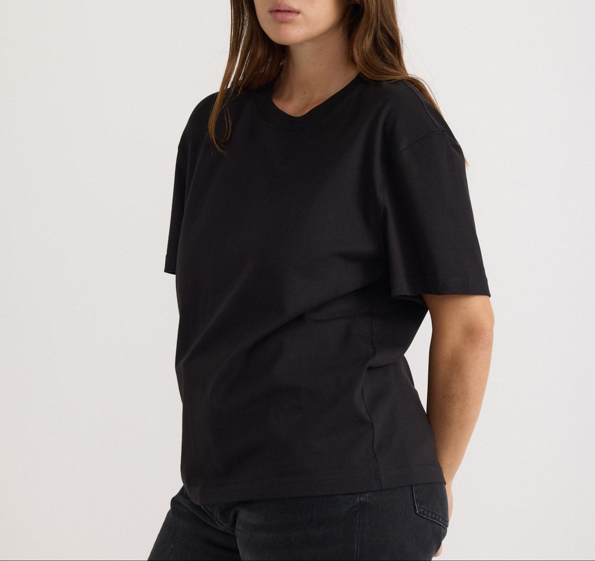 Organic Basics - True Heavy Boxy Tee - Black -