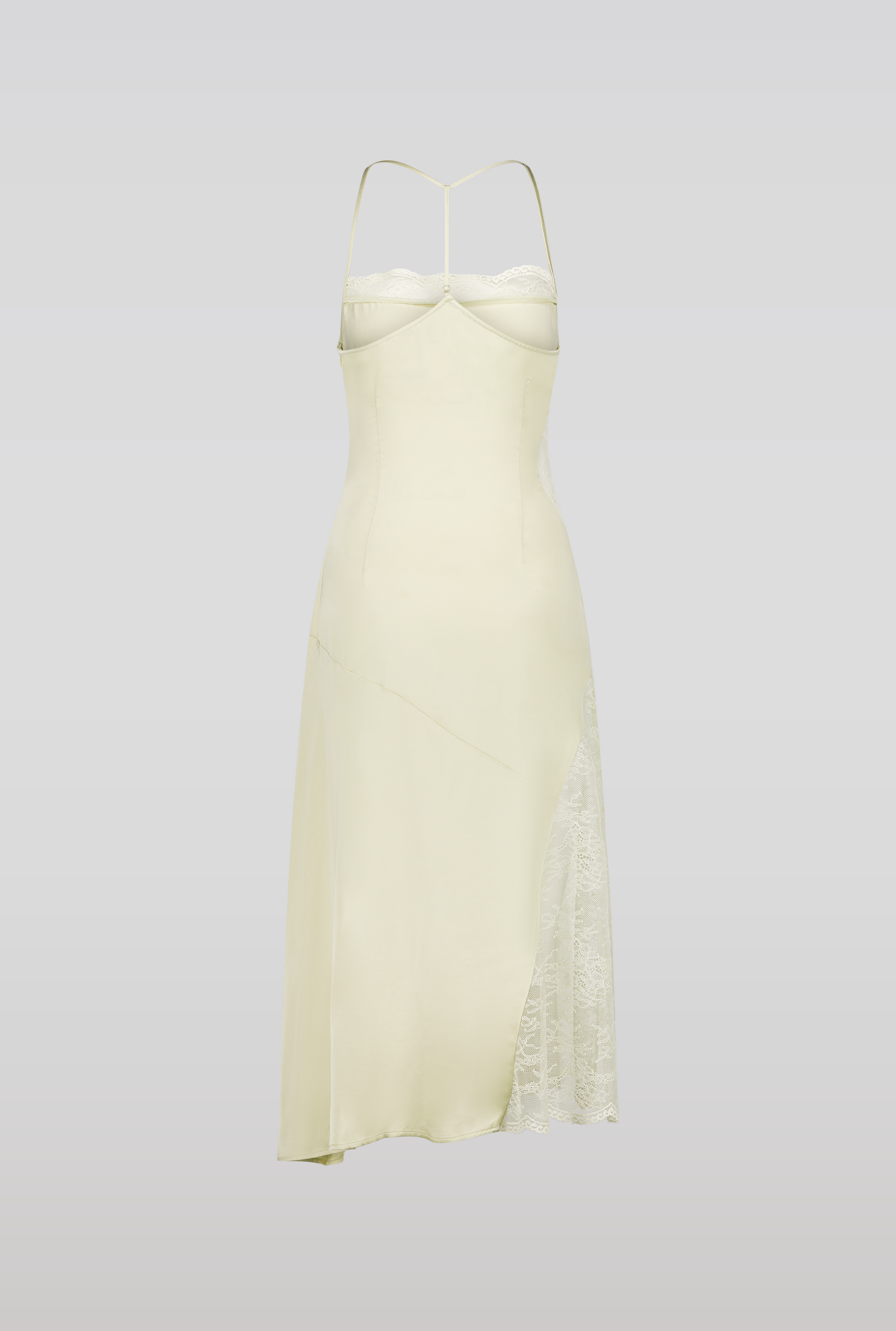 SAEMDI - ALISE LACE TRIM MIDI DRESS -