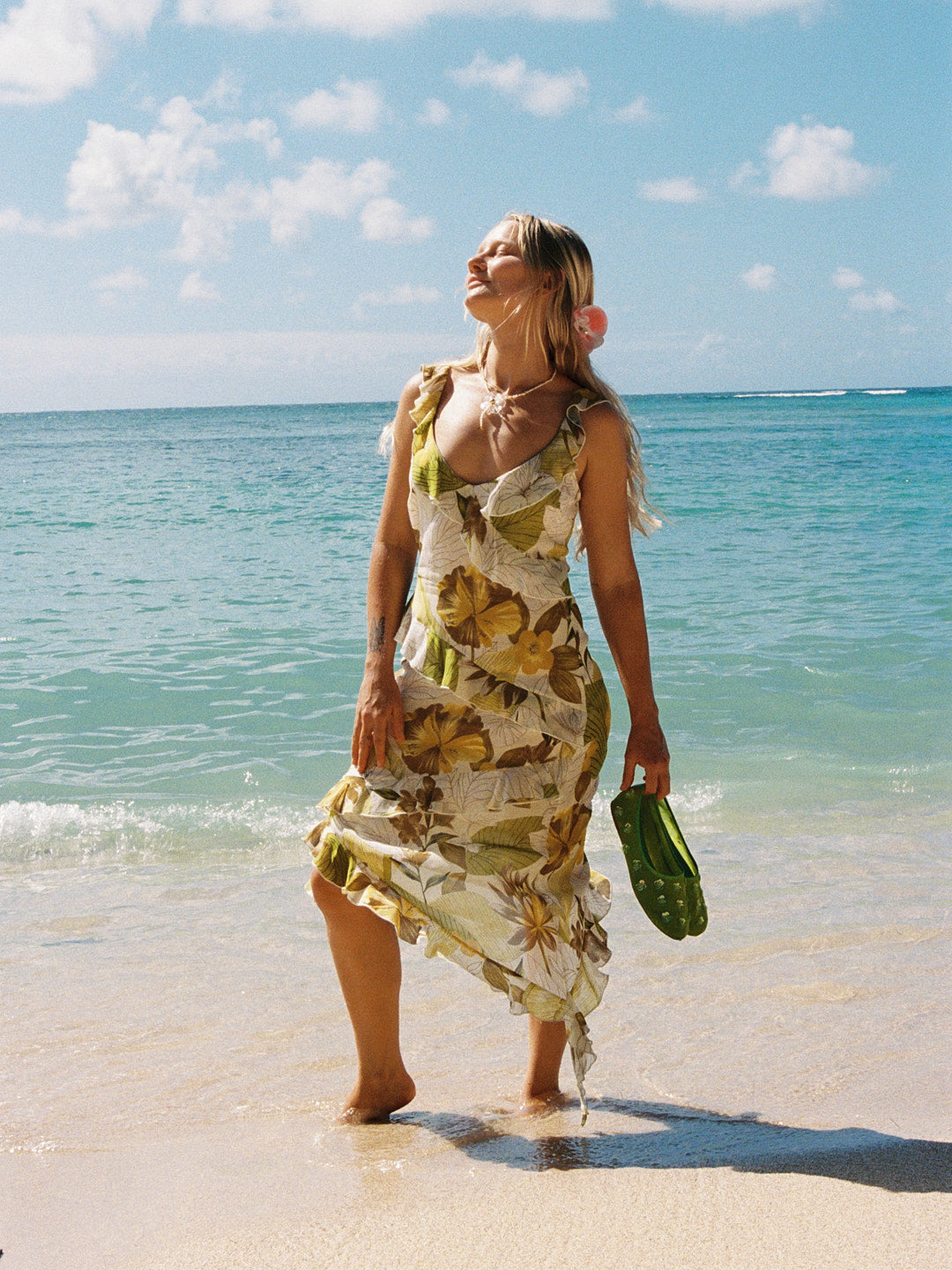 Lisa Says Gah - Eden Mesh Flat - Grass Green -