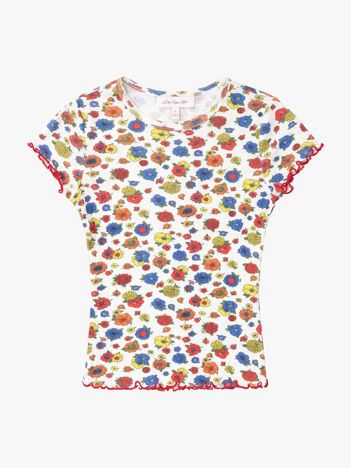 Lisa Says Gah - Amber Tee - Primary Floral -