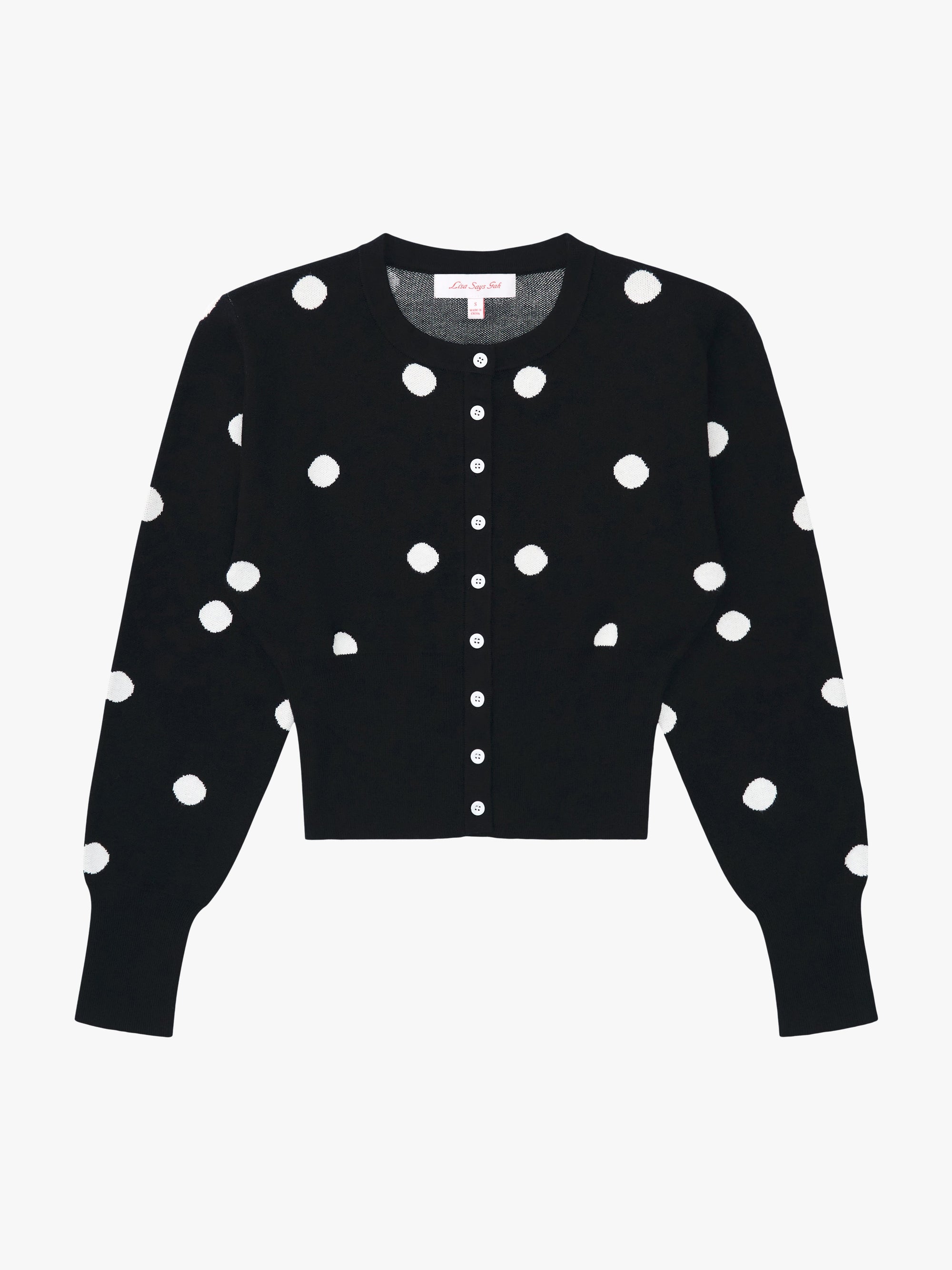 Lisa Says Gah - Emi Cardi - Black/White Dot -