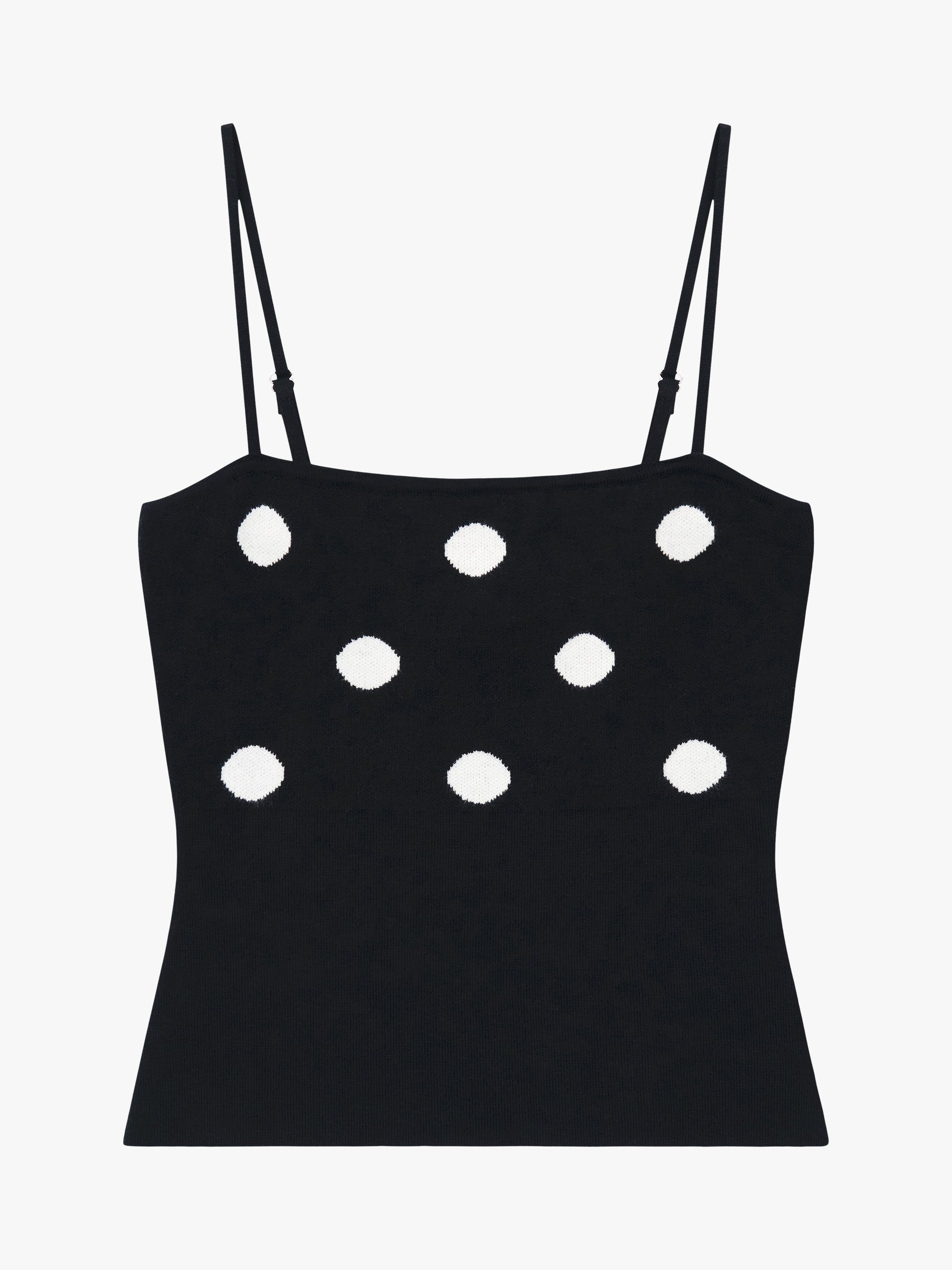 Lisa Says Gah - Emi Tank - Black/White Dot -