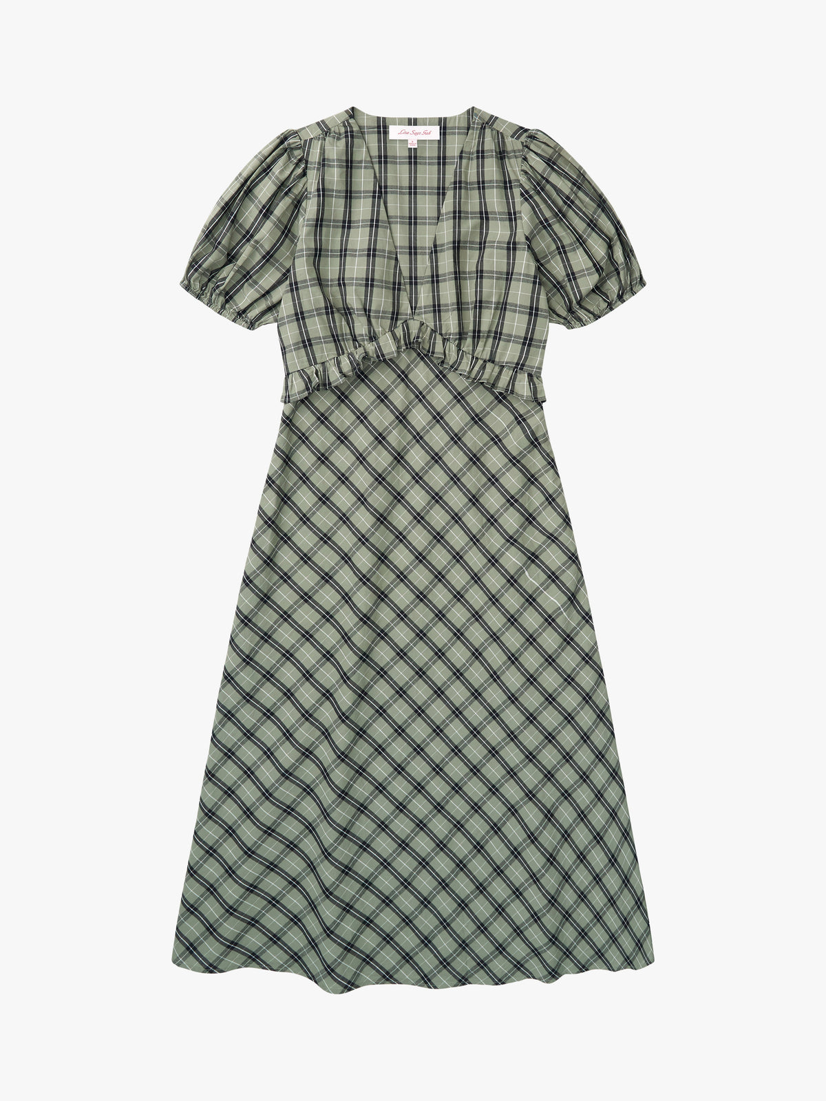 Lisa Says Gah - Emma Dress - Moss Plaid -