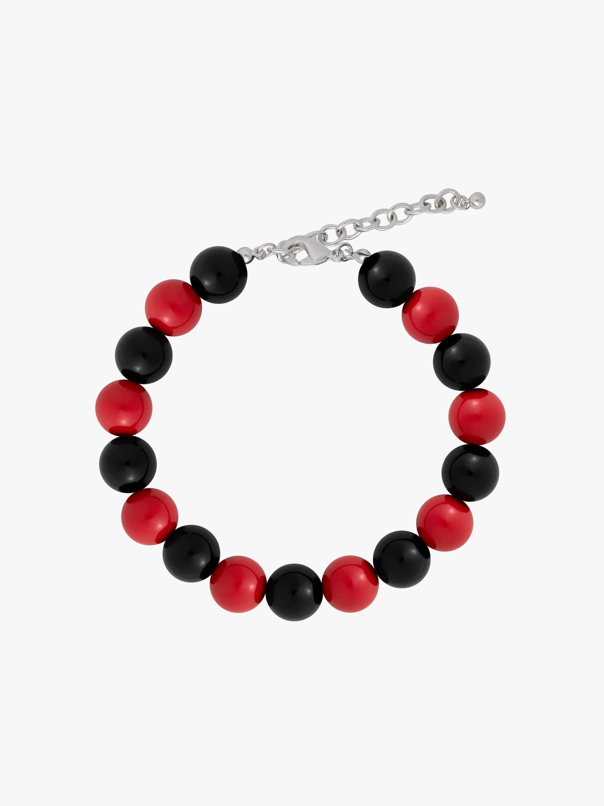 Lisa Says Gah - Lola Beaded Anklet - Red/Black -