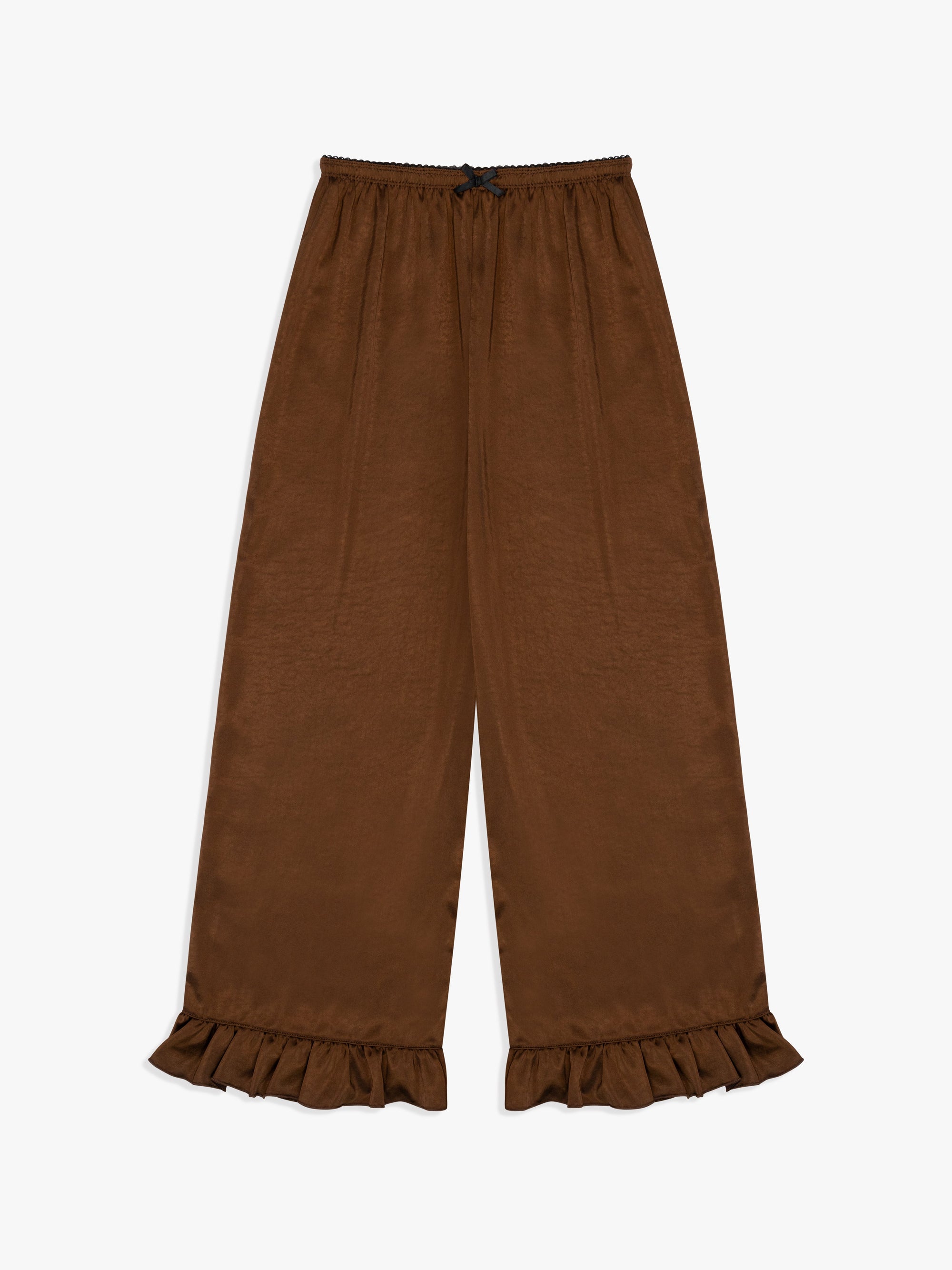 Lisa Says Gah - Liora Ruffle Pant - Chocolate -