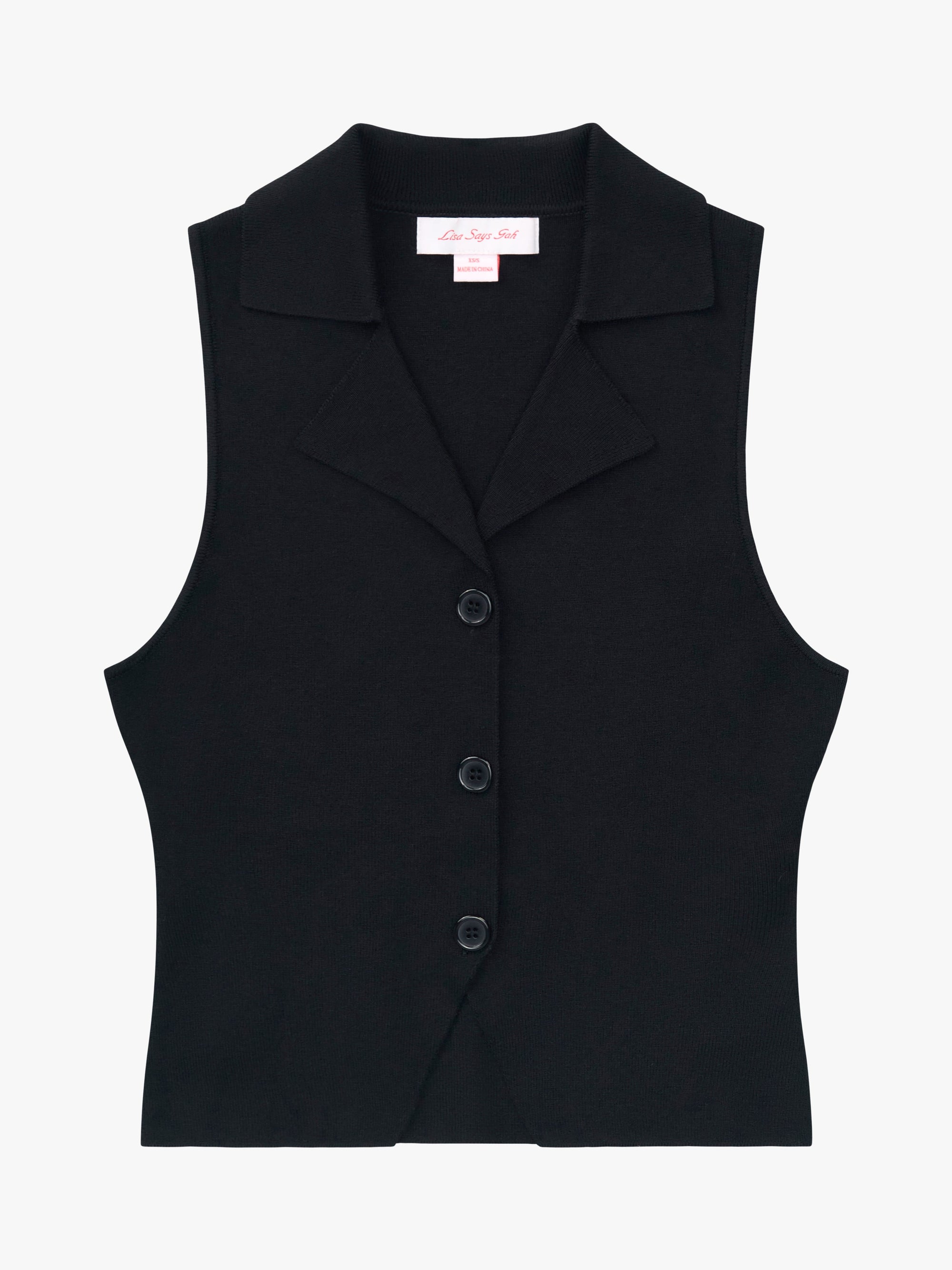 Lisa Says Gah - Max Sweater Vest - Black -