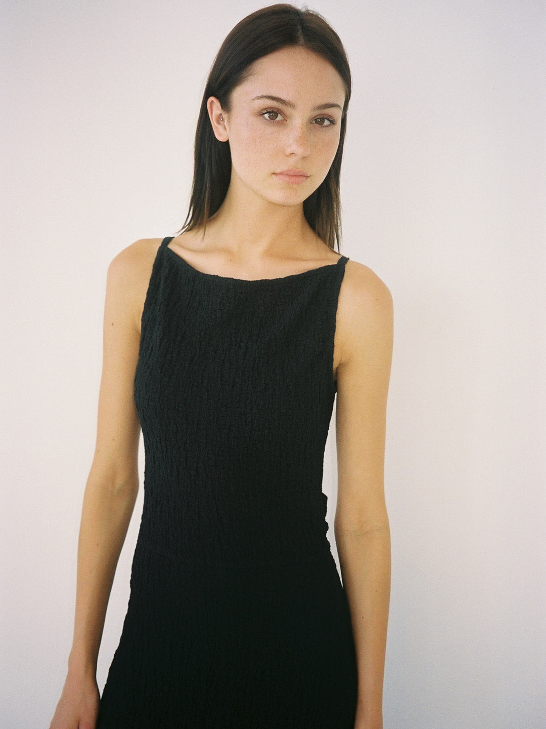 Lisa Says Gah - Maya Dress - Black Crinkle -