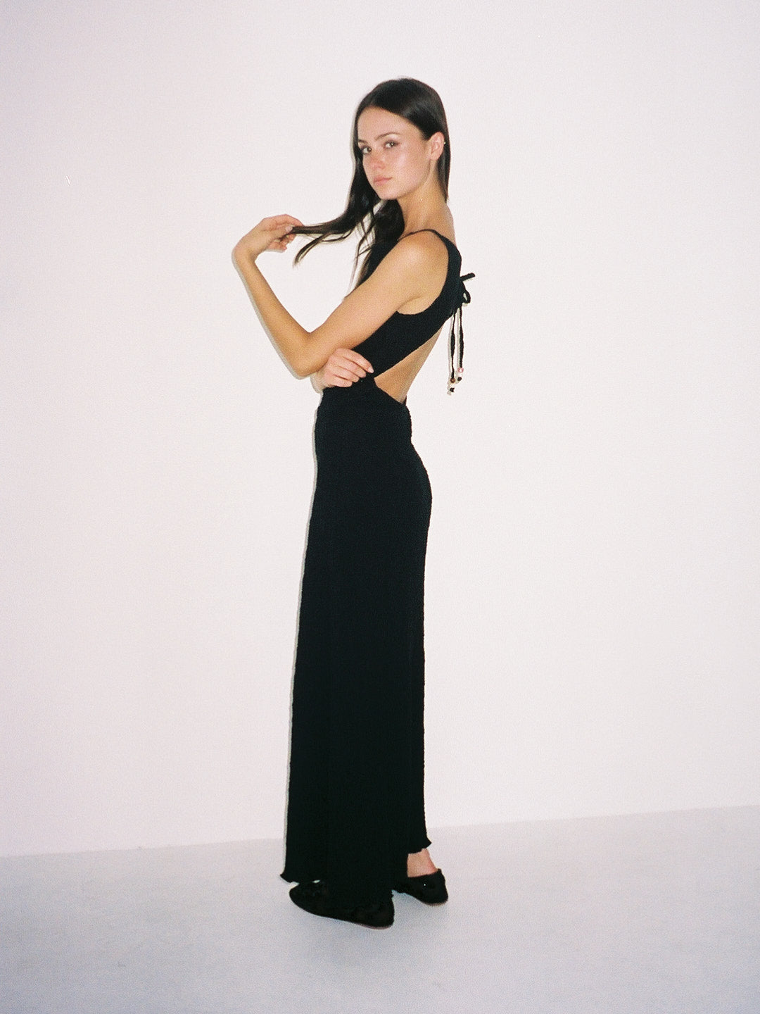 Lisa Says Gah - Maya Dress - Black Crinkle -