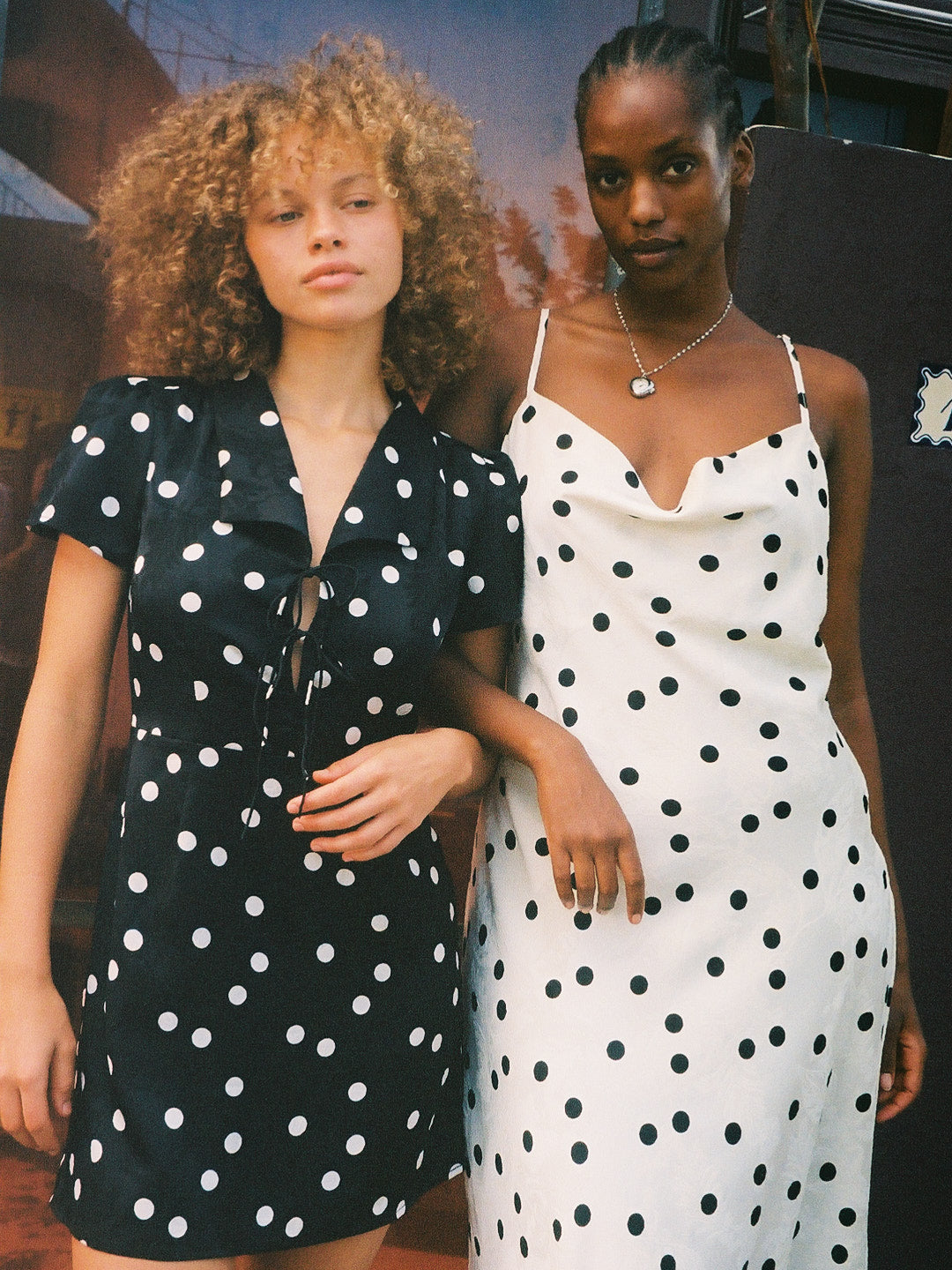 Lisa Says Gah - Griffin Dress - White Dot -