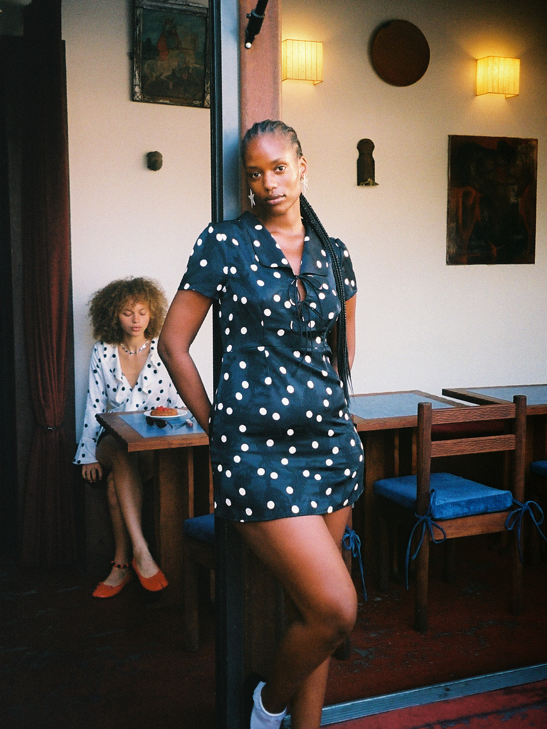 Lisa Says Gah - Alexa Shirtdress - Black Dot -