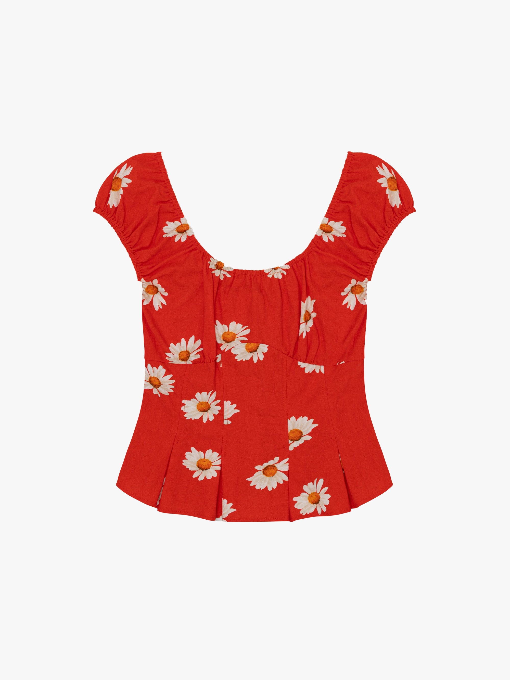 Lisa Says Gah - Pat Top - Red Daisy -