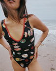 Lisa Says Gah - Gena One Piece - Caviar Dreams Black -