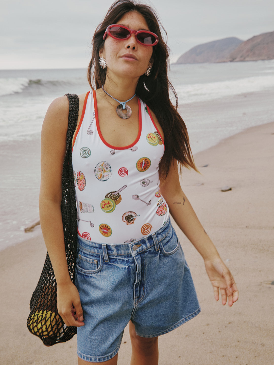 Lisa Says Gah - Bo One Piece - Caviar Dreams White -