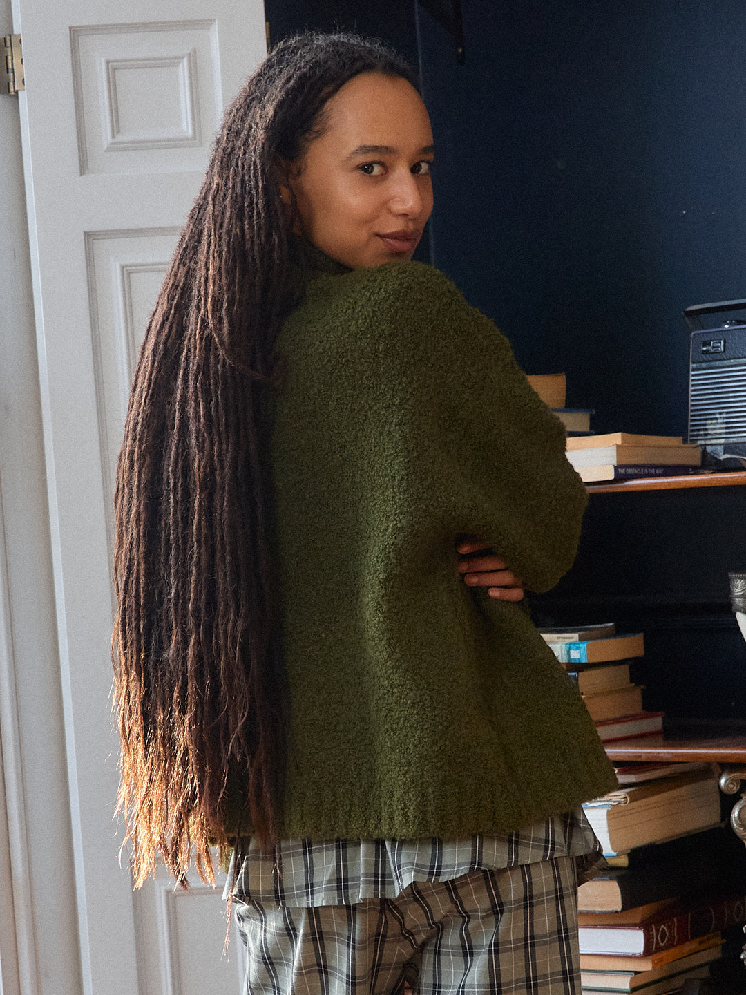 Lisa Says Gah - Gemma Zip Up - Moss -