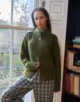 Lisa Says Gah - Gemma Zip Up - Moss -