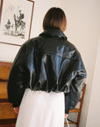 Lisa Says Gah - Raven Bomber Jacket - Black -