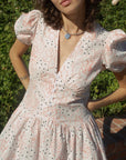 Lisa Says Gah - Elizabeth Dress - Rose White Dot -