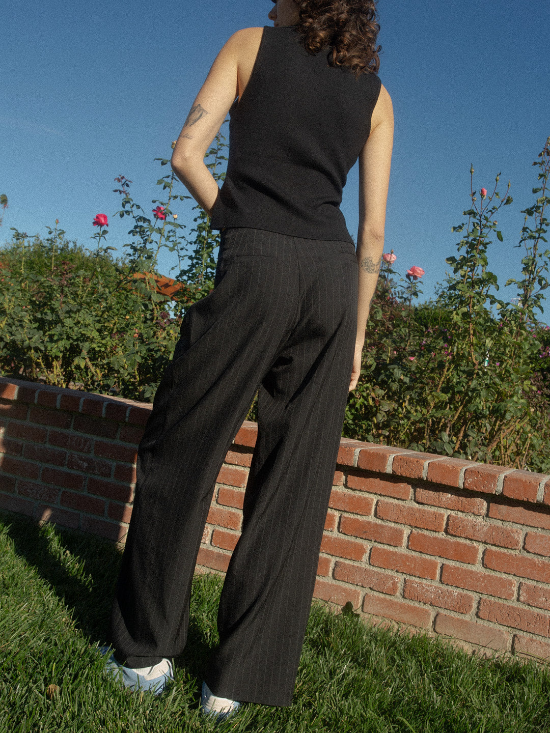 Lisa Says Gah - Margot Pant - Black Pinstripe -