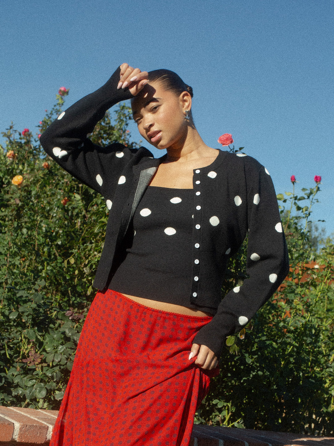 Lisa Says Gah - Emi Cardi - Black/White Dot -