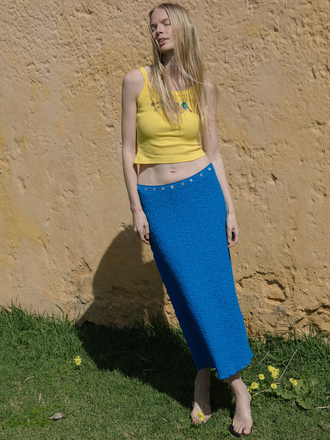 Lisa Says Gah - Harley Tank - Yellow Floral -