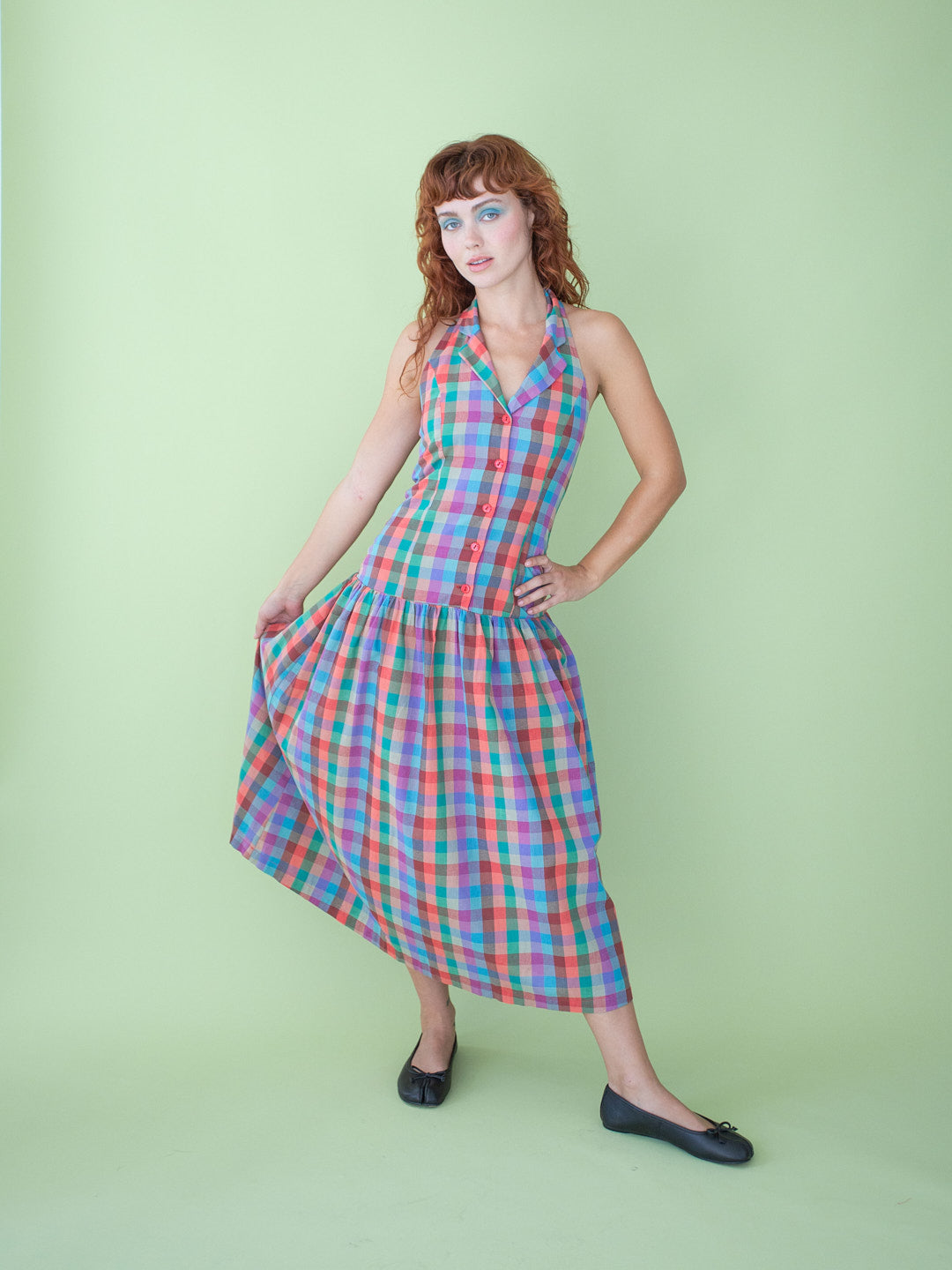 Lisa Says Gah - Vaughn Dress - Colorburst Plaid -