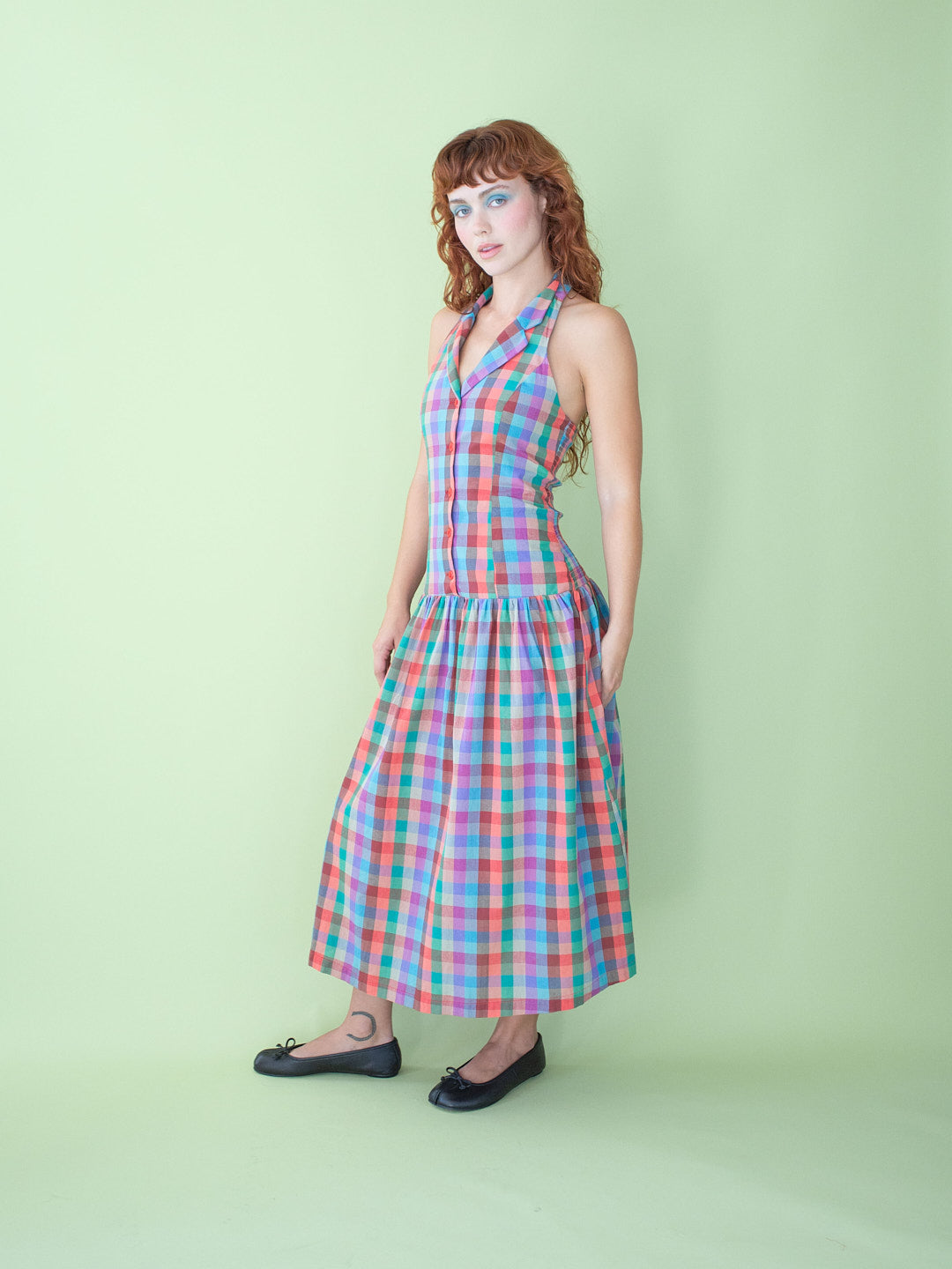 Lisa Says Gah - Vaughn Dress - Colorburst Plaid -