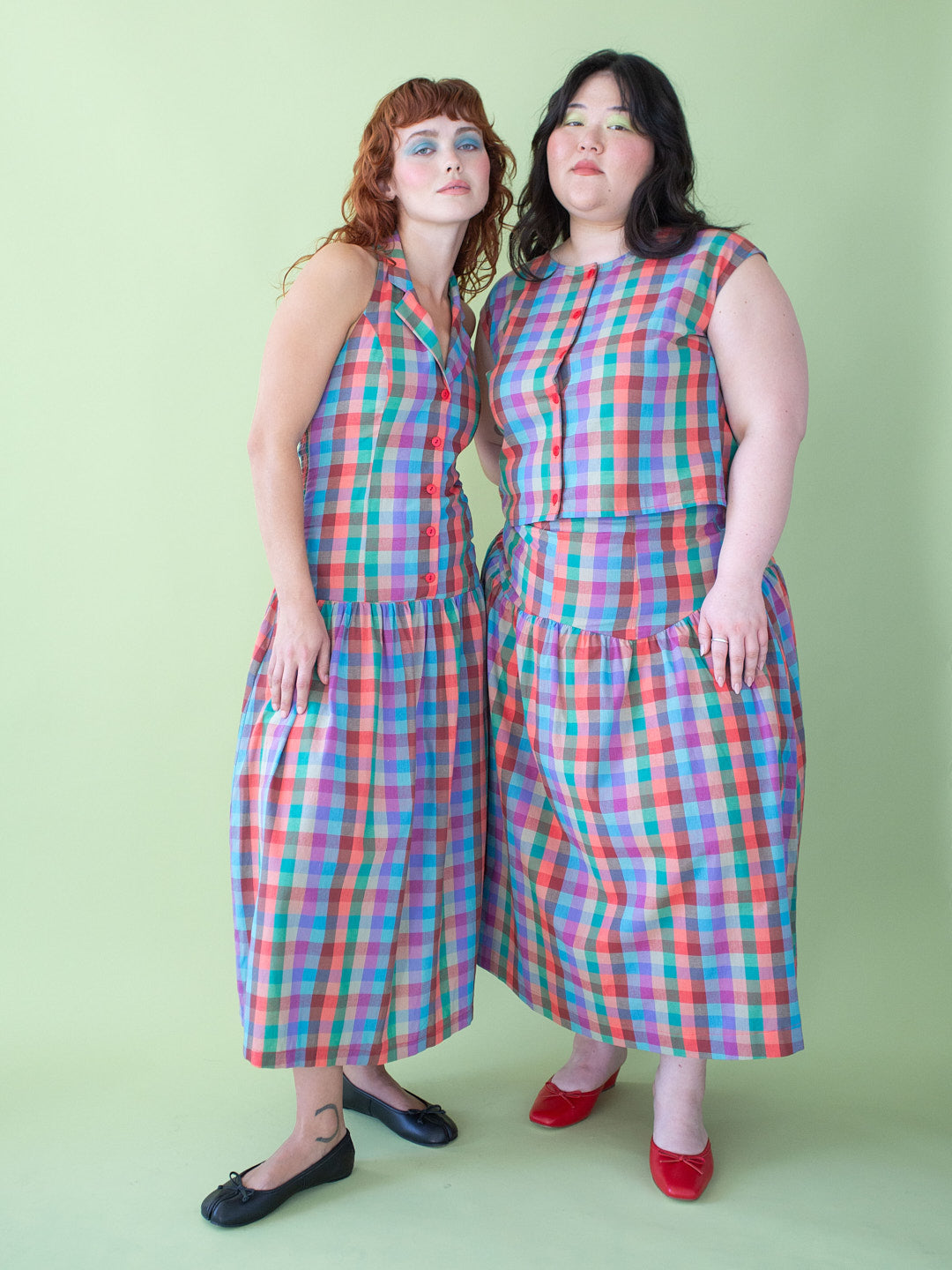 Lisa Says Gah - Vaughn Dress - Colorburst Plaid -