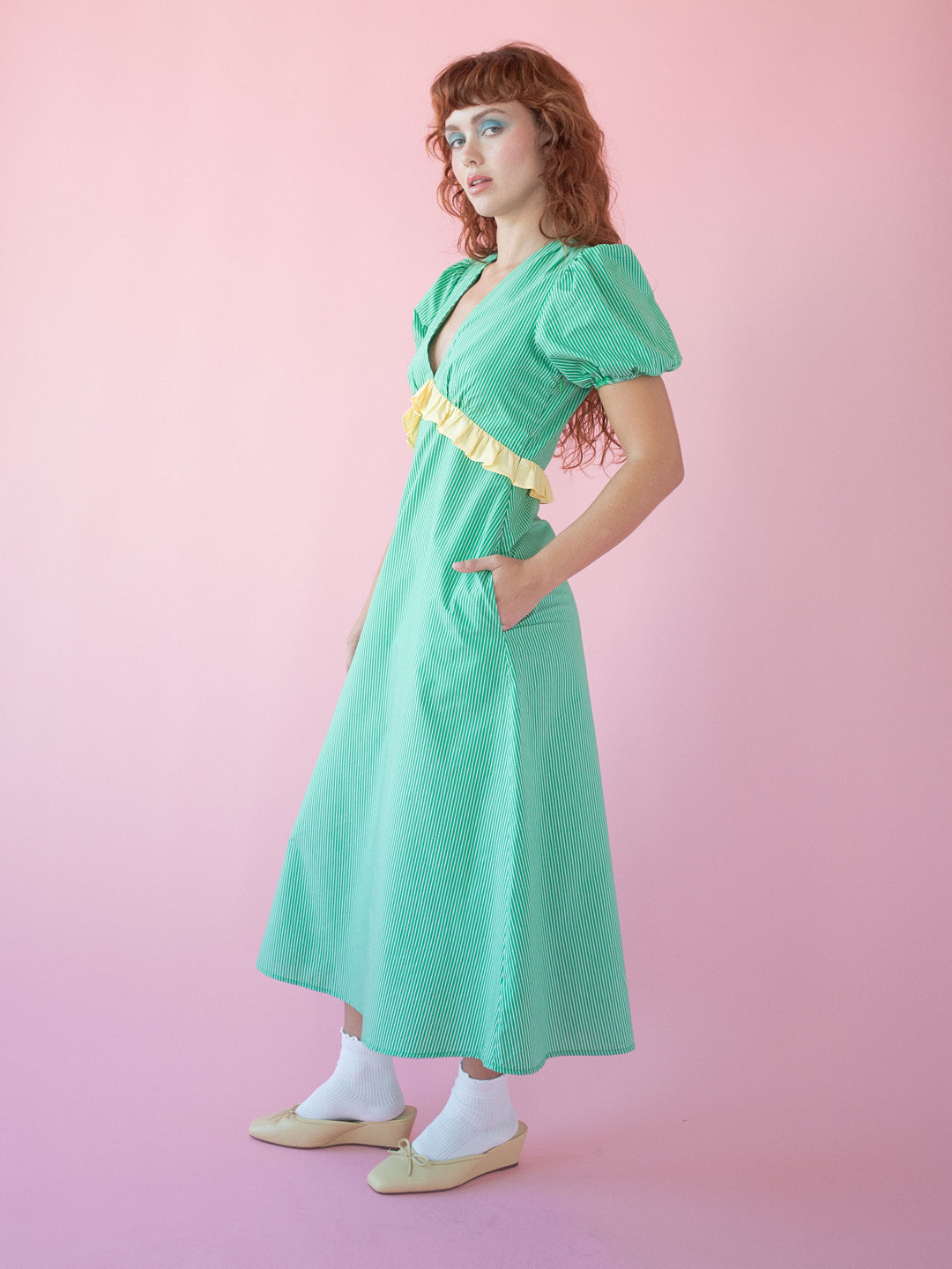 Lisa Says Gah - Emma Dress - Seafoam Lemon -