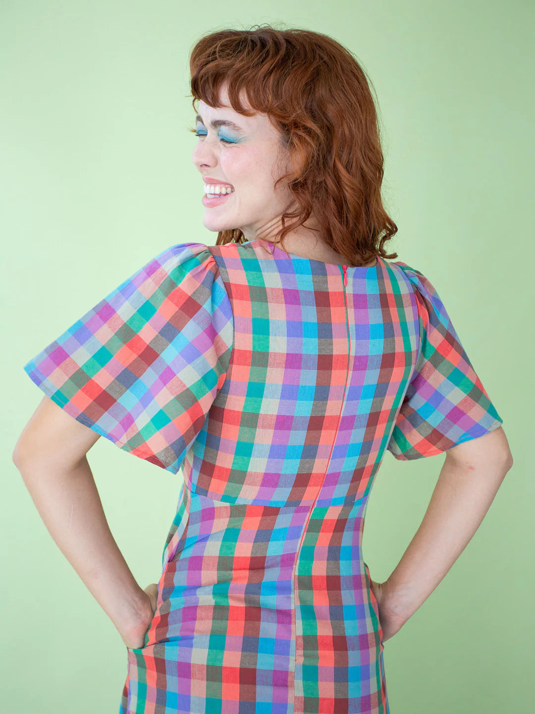 Lisa Says Gah - Grace Dress - Colorburst Plaid -