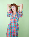 Lisa Says Gah - Grace Dress - Colorburst Plaid -