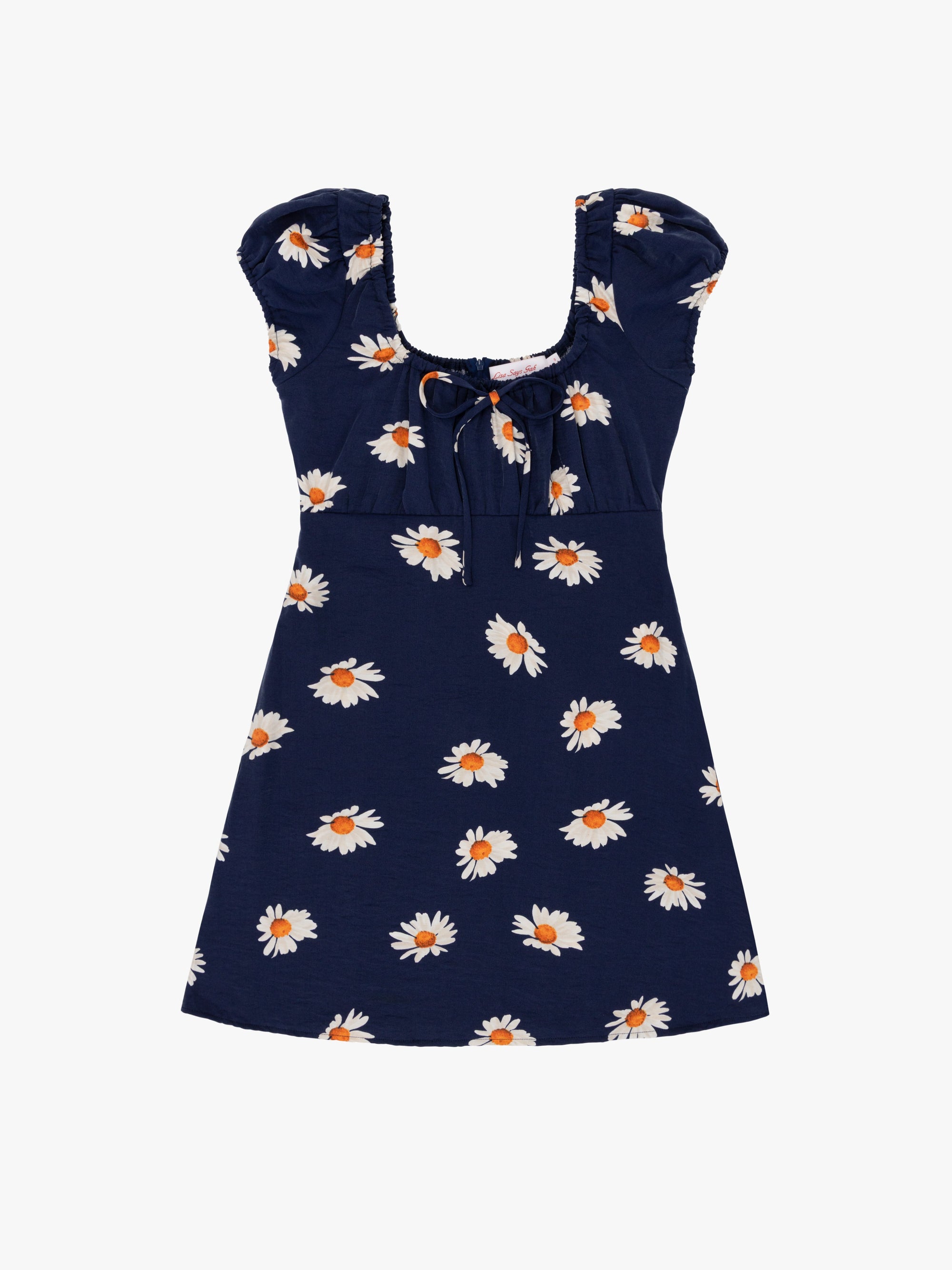 Lisa Says Gah - Suzy Dress - Navy Daisy -