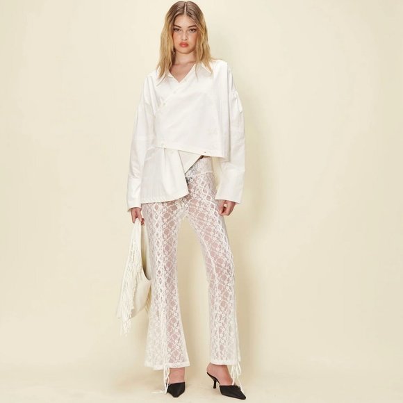 House of Sunny - Lovers Lace Pants - Porcelain -