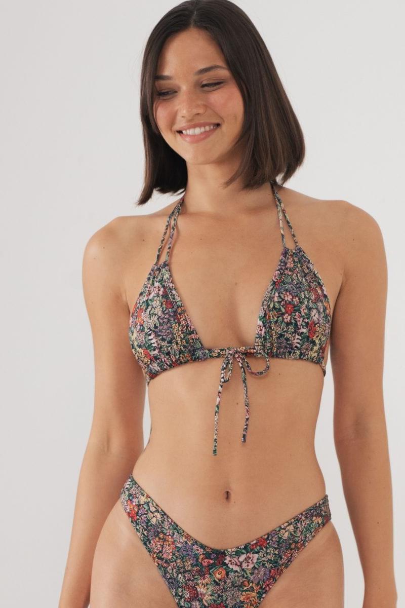 Montce - Mara Floral Euro Bow Bikini Top -