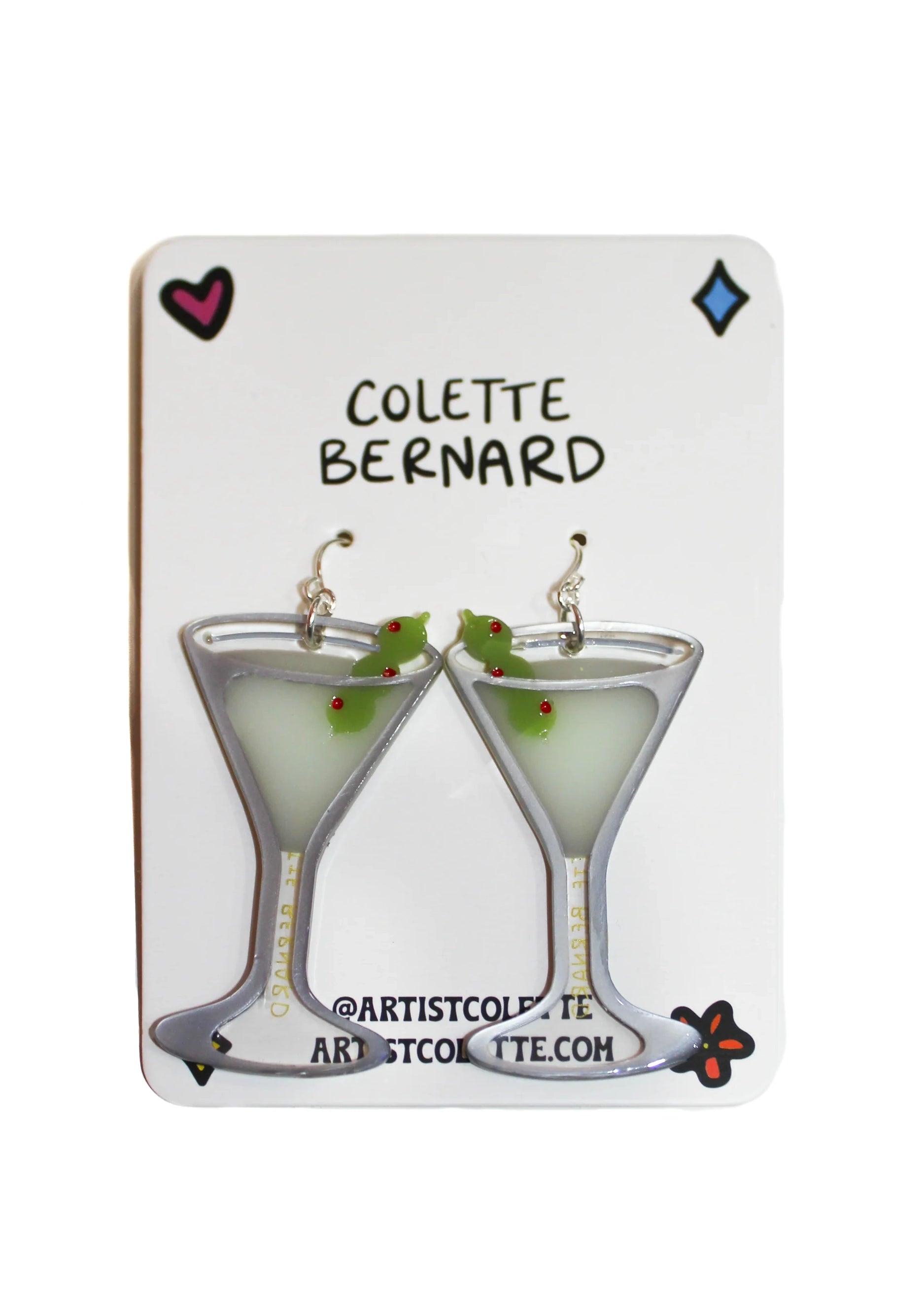 Artist Colette - Martini Earrings -