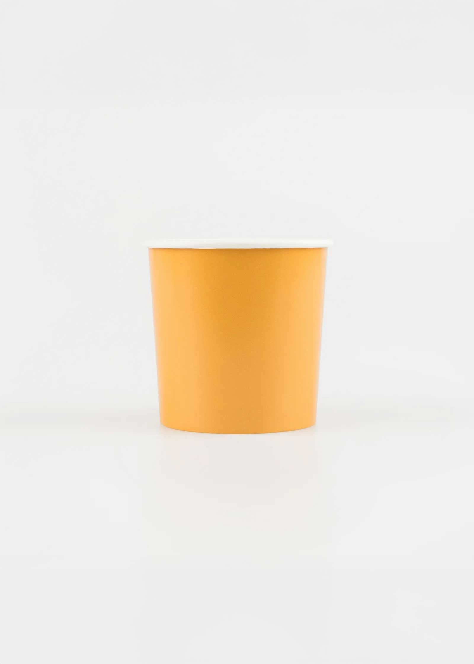 Meri Meri - Harvest Yellow Tumbler Cups -